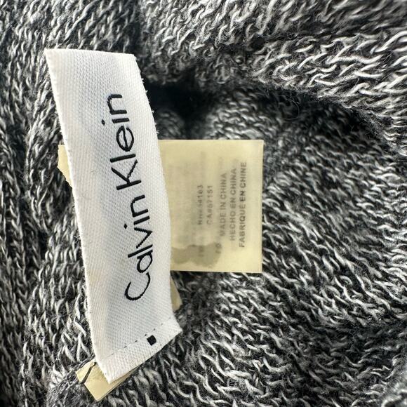 Calvin Klein One Size Scarf Wrap Gray Heathered Accessory Winter Autumn Fall - Picture 2 of 3